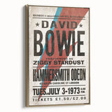 David Bowie Ziggy Stardust Retro Poster - Vintage Concert Art