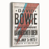David Bowie Ziggy Stardust Retro Poster - Vintage Concert Art