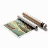 Vintage Switzerland Travel Poster - Jura Region Scenic Art Print