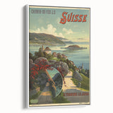 Vintage Switzerland Travel Poster - Jura Region Scenic Art Print