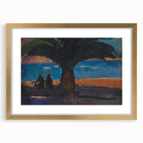 Realism Art Print of Coastal Palm and Sea View - Classical Realism Canvas