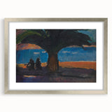 Realism Art Print of Coastal Palm and Sea View - Classical Realism Canvas