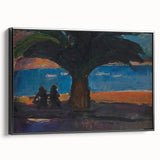 Realism Art Print of Coastal Palm and Sea View - Classical Realism Canvas