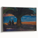Realism Art Print of Coastal Palm and Sea View - Classical Realism Canvas