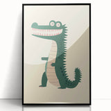 Playful Crocodile Boys Room Wall Art – Fun Kids Wall Art Prints