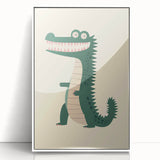 Playful Crocodile Boys Room Wall Art – Fun Kids Wall Art Prints