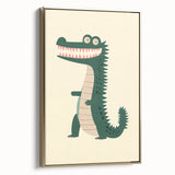 Playful Crocodile Boys Room Wall Art – Fun Kids Wall Art Prints