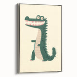 Playful Crocodile Boys Room Wall Art – Fun Kids Wall Art Prints