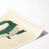 Playful Crocodile Boys Room Wall Art – Fun Kids Wall Art Prints