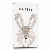 Minimalist Rabbit Nursery Wall Art – Baby Room & Kids Decor Print