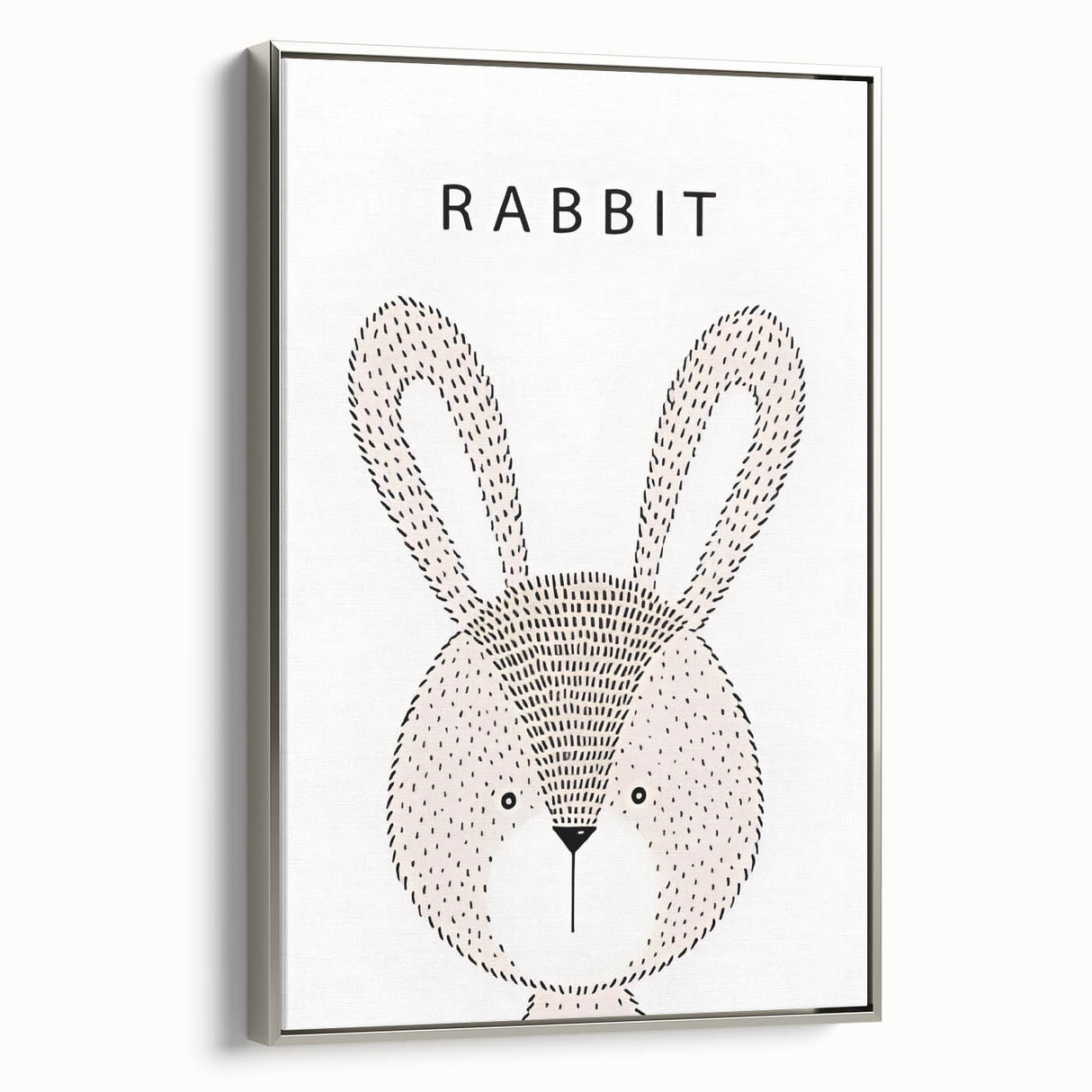 Minimalist Rabbit Nursery Wall Art – Baby Room & Kids Decor Print