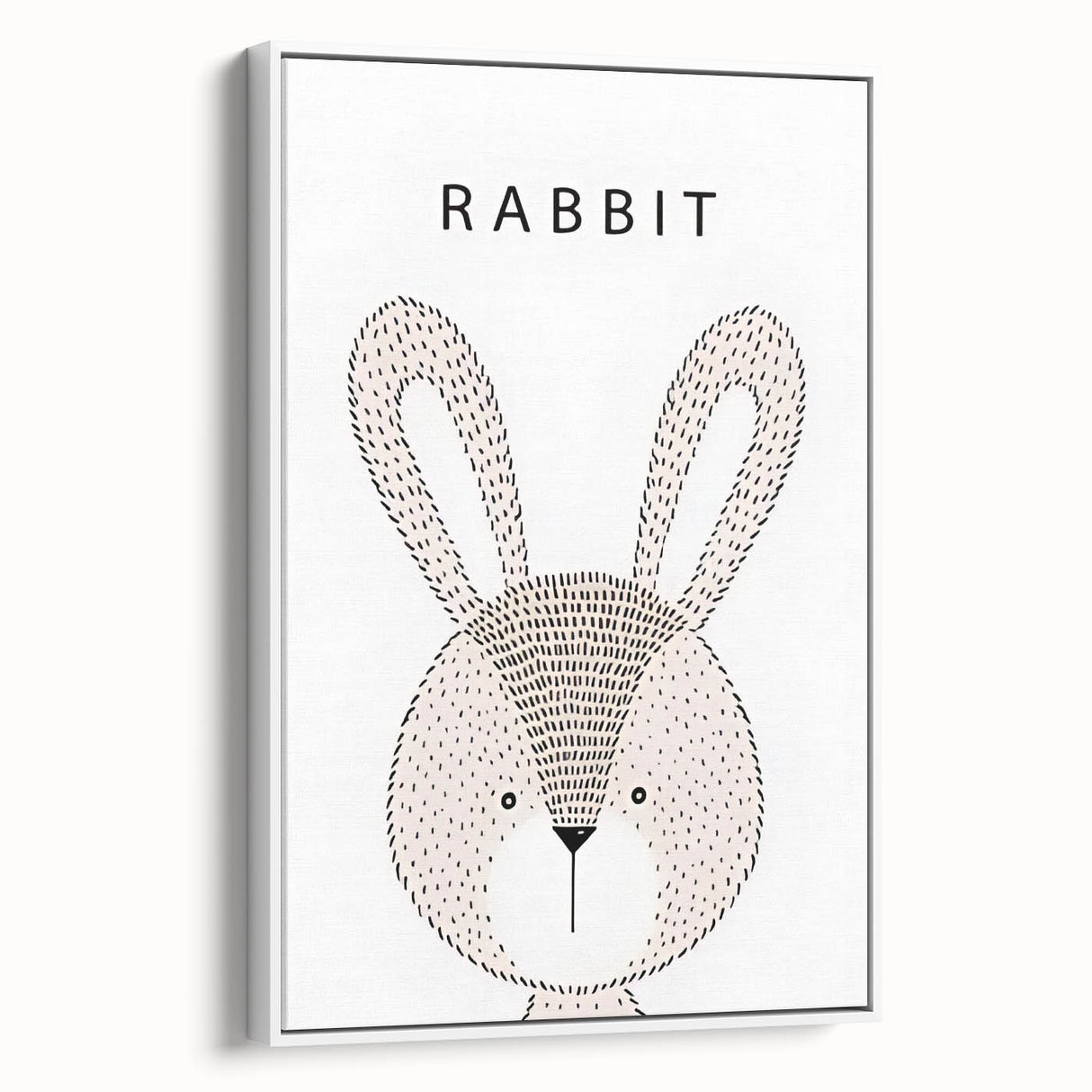 Minimalist Rabbit Nursery Wall Art – Baby Room & Kids Decor Print