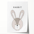 Minimalist Rabbit Nursery Wall Art – Baby Room & Kids Decor Print