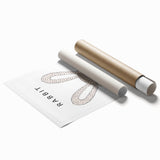 Minimalist Rabbit Nursery Wall Art – Baby Room & Kids Decor Print