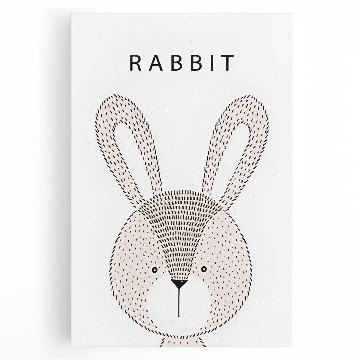 Minimalist Rabbit Nursery Wall Art – Baby Room & Kids Decor Print