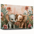 Playful Elephants - Kids Room Wall Art Canvas and Framed Options