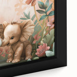 Playful Elephants - Kids Room Wall Art Canvas and Framed Options