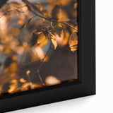 Close-up of a textured, extra large black wall art piece featuring colorful abstract design, framed canvas.