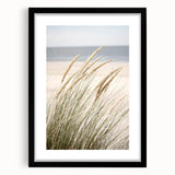 Extra large abstract art print featuring colorful, textured strokes on a black framed canvas, ideal for living room decor.