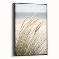 Black and white landscape art painting on framed canvas, featuring a vintage poster style, ideal for bedroom decor.