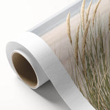 Art deco poster featuring a stylized summer scene in pastel shades on rolled canvas, ideal for nursery wall art.