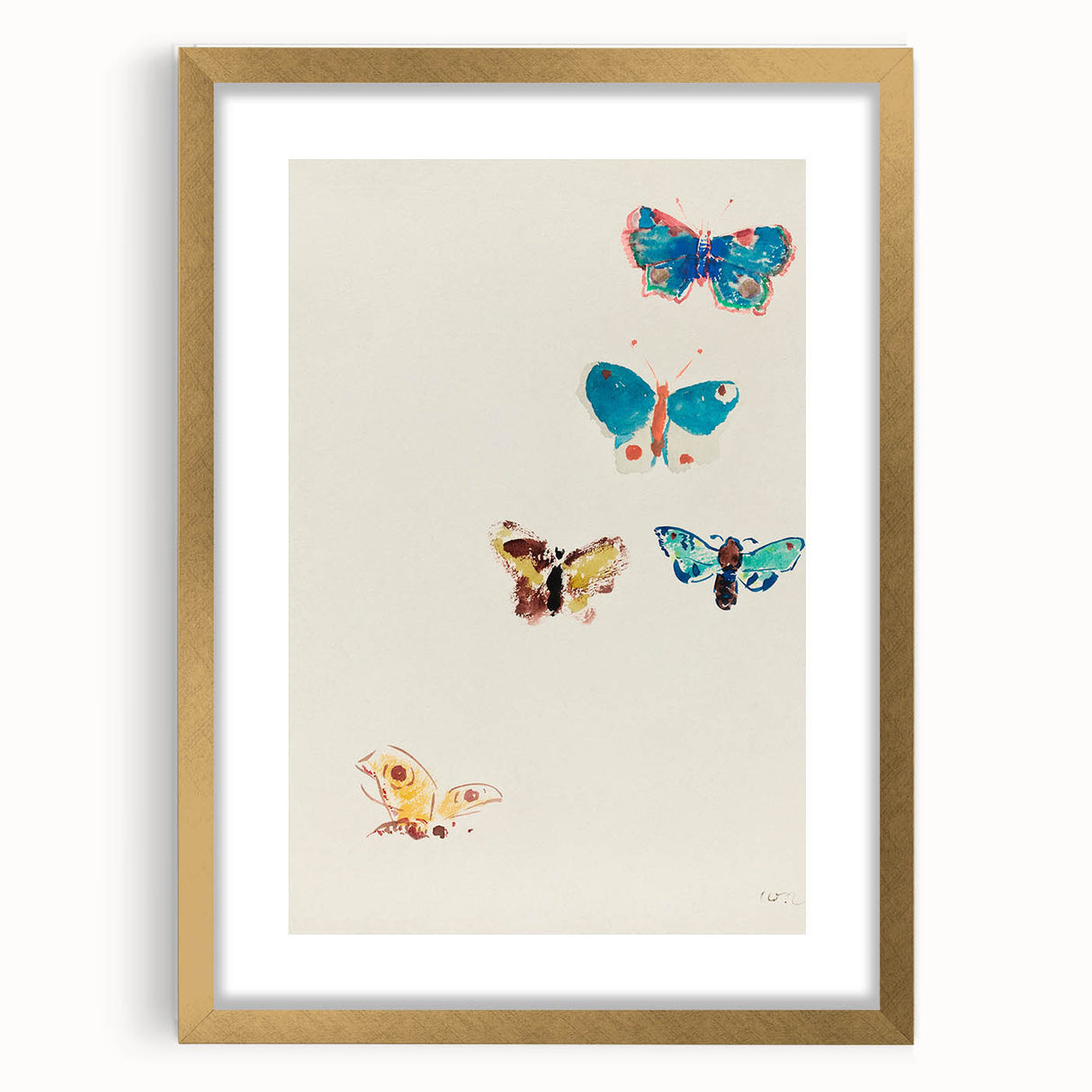 Modern Butterfly Artwork - Abstract Colorful Contemporary Wall Art