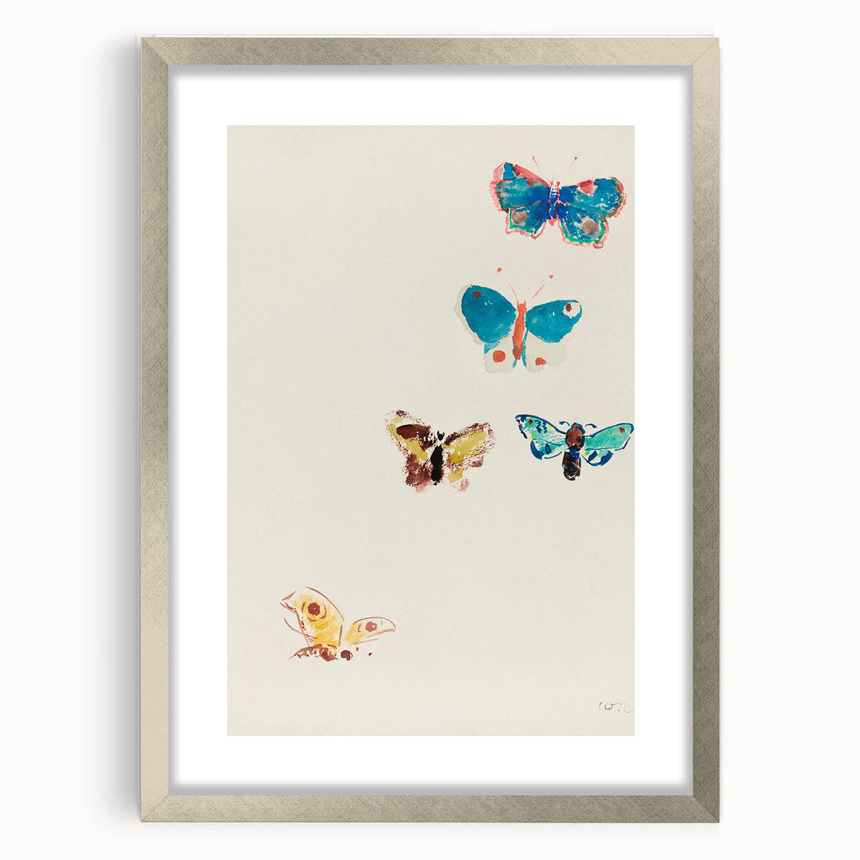 Modern Butterfly Artwork - Abstract Colorful Contemporary Wall Art