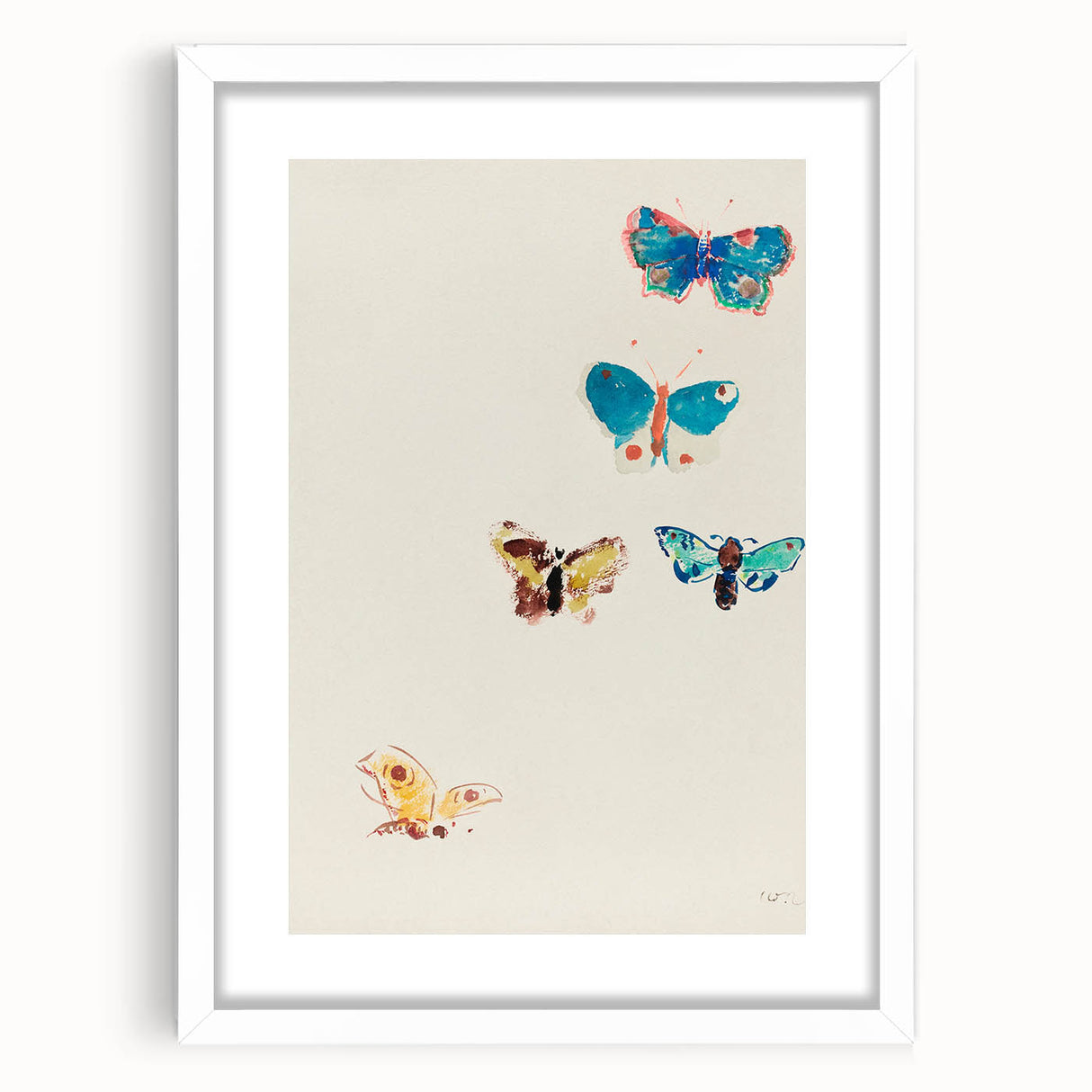 Modern Butterfly Artwork - Abstract Colorful Contemporary Wall Art