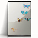 Modern Butterfly Artwork - Abstract Colorful Contemporary Wall Art