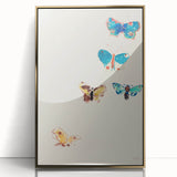 Modern Butterfly Artwork - Abstract Colorful Contemporary Wall Art