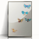 Modern Butterfly Artwork - Abstract Colorful Contemporary Wall Art