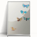 Modern Butterfly Artwork - Abstract Colorful Contemporary Wall Art