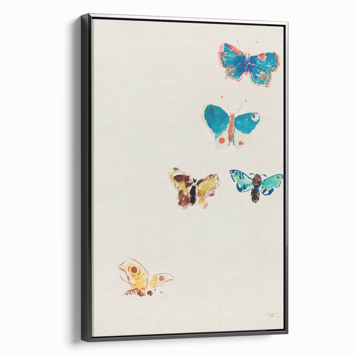Modern Butterfly Artwork - Abstract Colorful Contemporary Wall Art