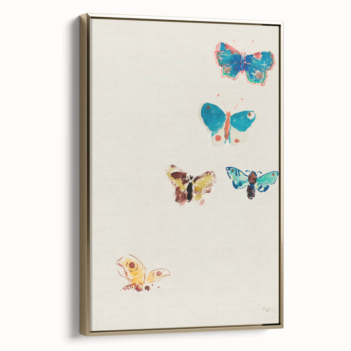 Modern Butterfly Artwork - Abstract Colorful Contemporary Wall Art