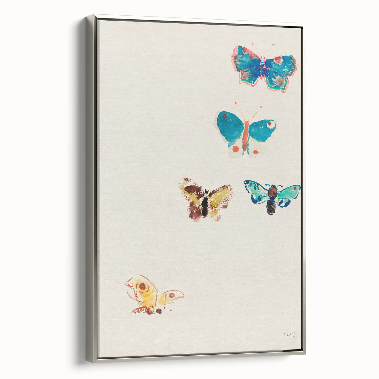 Modern Butterfly Artwork - Abstract Colorful Contemporary Wall Art
