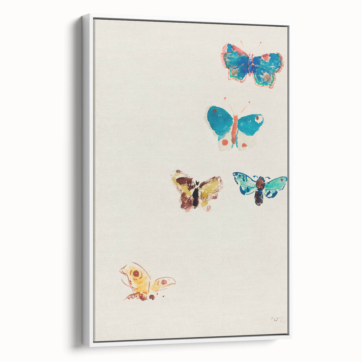 Modern Butterfly Artwork - Abstract Colorful Contemporary Wall Art