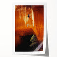 Rolled canvas print showcasing a vibrant landscape featuring intricate cave formations, designed with rich colors and textures. Perfect for home decor enthusiasts.