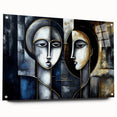 Abstract Faces Living Room Wall Art - Modern Canvas & Framed Prints