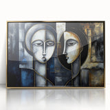Abstract Faces Living Room Wall Art - Modern Canvas & Framed Prints