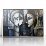 Abstract Faces Living Room Wall Art - Modern Canvas & Framed Prints