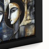 Abstract Faces Living Room Wall Art - Modern Canvas & Framed Prints