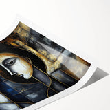 Abstract Faces Living Room Wall Art - Modern Canvas & Framed Prints