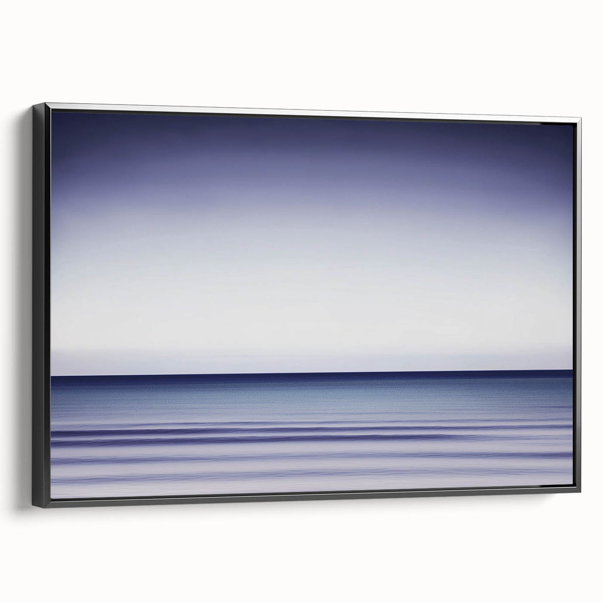 Tranquil Ocean Office Wall Art – Modern Blue Gradient Seascape