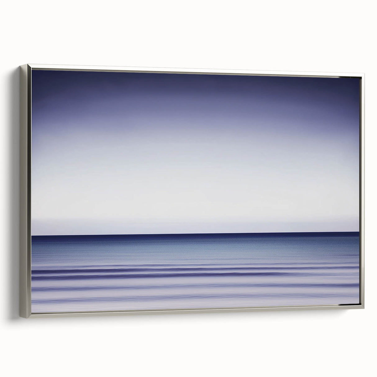 Tranquil Ocean Office Wall Art – Modern Blue Gradient Seascape