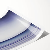 Tranquil Ocean Office Wall Art – Modern Blue Gradient Seascape