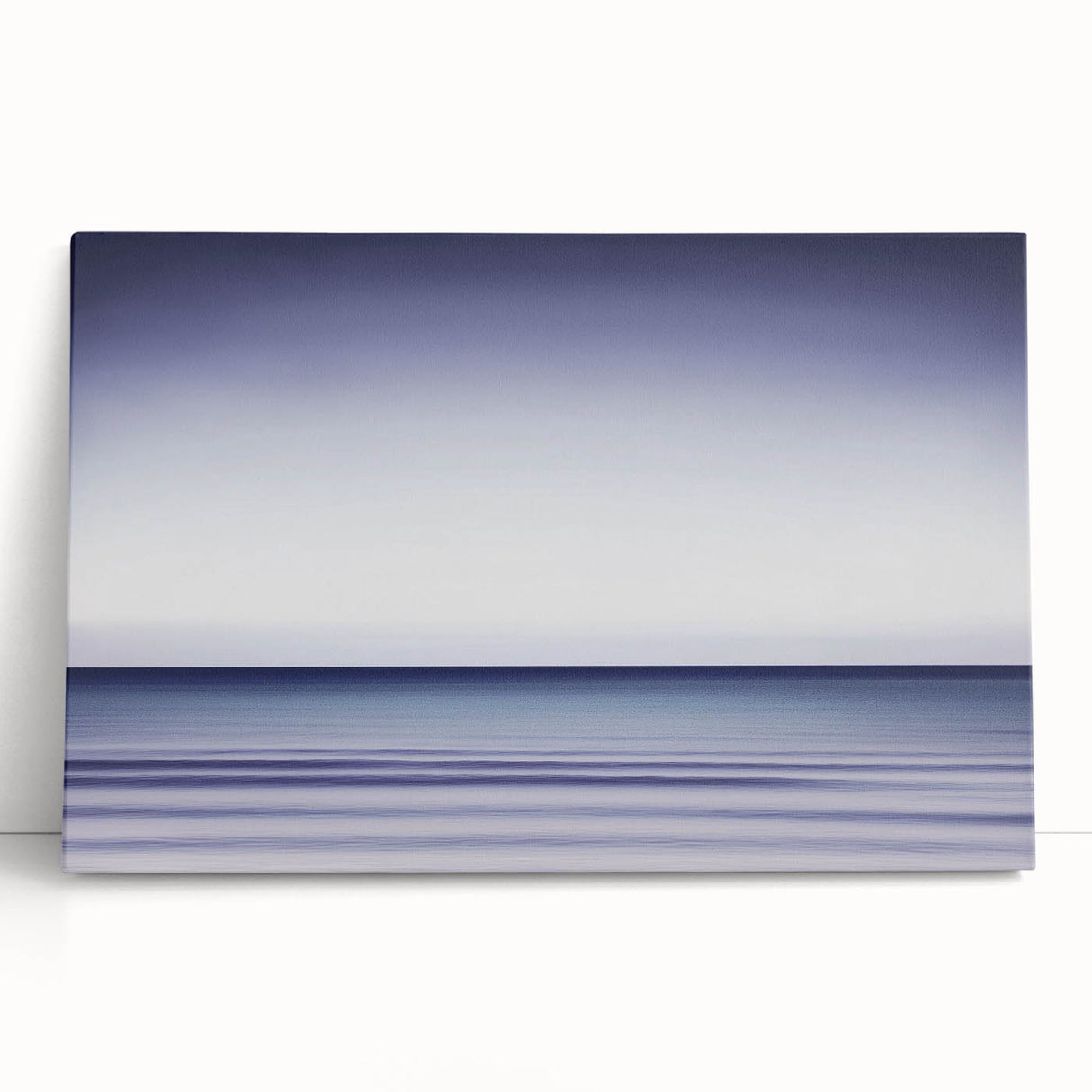 Tranquil Ocean Office Wall Art – Modern Blue Gradient Seascape