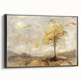 Framed abstract landscape wall art featuring a black side view, showcasing rich colors and modern design elements, perfect for contemporary home décor.