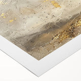 Abstract landscape wall art on rolled canvas showcasing vibrant colors and dynamic shapes, perfect for modern home decor, presented in protective packaging.