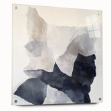 Abstract Art Prints – Neutral Collage in Black, White & Gray