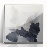Abstract Art Prints – Neutral Collage in Black, White & Gray